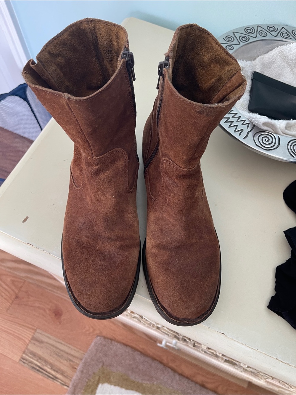 Born Brown Suede Ankle Boots - Picture 14 of 14